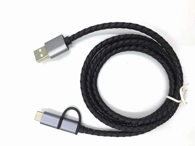 宏浩達二合一數(shù)據(jù)線，安卓micro USB/type-c兩用數(shù)據(jù)線