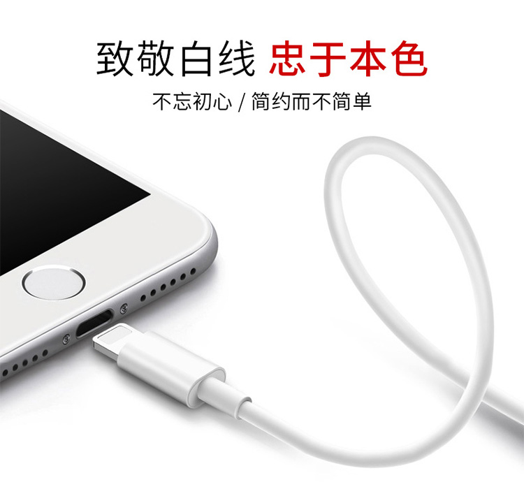宏浩達(dá)iphone8/8plus/x蘋果快充數(shù)據(jù)線USB-C轉(zhuǎn)lightning