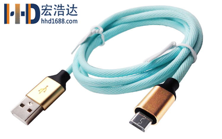 宏浩達(dá)廠家直銷手機(jī)數(shù)據(jù)線鋁合金布紋充電安卓數(shù)據(jù)線工廠專業(yè)定制