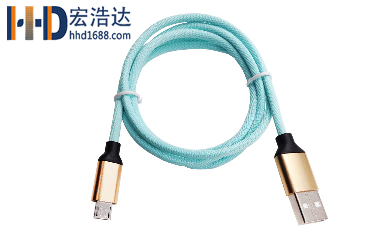 宏浩達(dá)廠家直銷手機(jī)數(shù)據(jù)線鋁合金布紋充電安卓數(shù)據(jù)線工廠專業(yè)定制