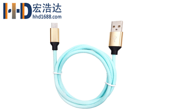 宏浩達(dá)廠家直銷手機(jī)數(shù)據(jù)線鋁合金布紋充電安卓數(shù)據(jù)線工廠專業(yè)定制