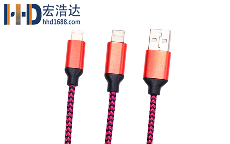 宏浩達(dá)廠家直銷蘋(píng)果7手機(jī)數(shù)據(jù)線安卓數(shù)據(jù)線二合一手機(jī)充電線專業(yè)定制