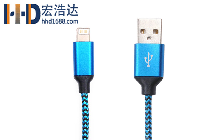 宏浩達(dá)廠家直銷蘋(píng)果7手機(jī)數(shù)據(jù)線安卓數(shù)據(jù)線二合一手機(jī)充電線專業(yè)定制