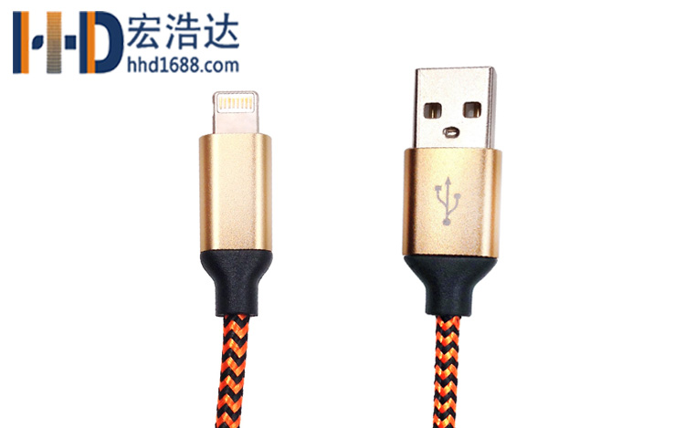 宏浩達(dá)廠家直銷蘋(píng)果7手機(jī)數(shù)據(jù)線安卓數(shù)據(jù)線二合一手機(jī)充電線專業(yè)定制