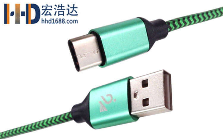 宏浩達廠家直銷華為數據線合金編織type-c充電數據線工廠專業(yè)定制