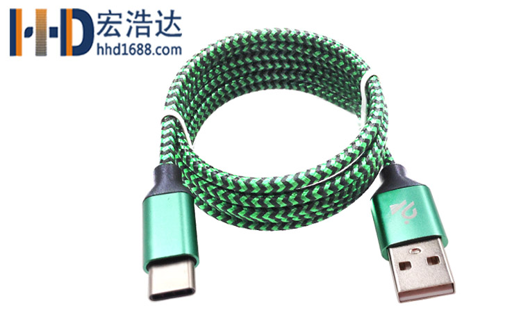 宏浩達廠家直銷華為數據線合金編織type-c充電數據線工廠專業(yè)定制
