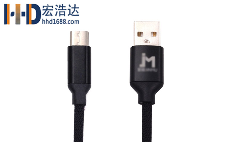 宏浩達廠家直銷手機數(shù)據(jù)線鋁合金布紋充電type-c數(shù)據(jù)線工廠專業(yè)定