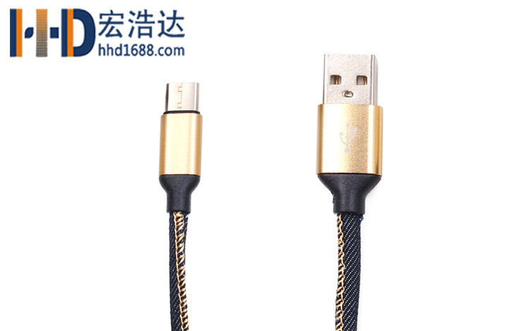 宏浩達廠家直銷樂視數(shù)據(jù)線type-c充電線華為手機數(shù)據(jù)線生產(chǎn)廠定制