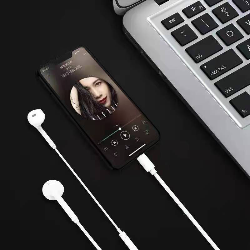 工廠定制適用于蘋果13有線耳機(jī)iPhone12/Xs通話游戲lightning耳機(jī)